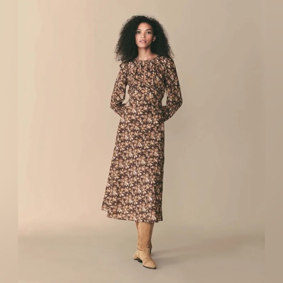 DOEN Ginetta Dress Fern Grove Floral - Picture 4 of 7